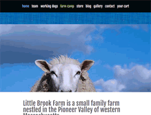 Tablet Screenshot of littlebrookfarm.com